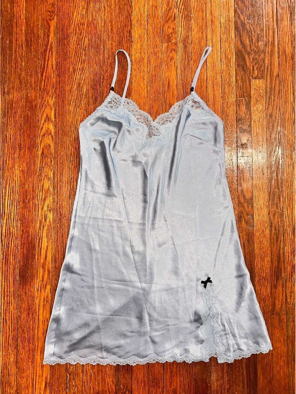 Victoria‘s Secret Small Blue Lace Slip Lingerie Nightgown